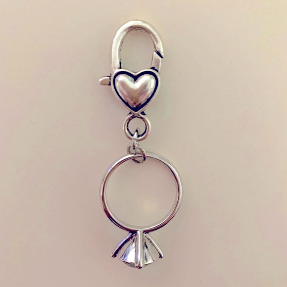 Diamond 💎 💍 Ring Purse Charm or Zipper Pull - Picture 2 of 5